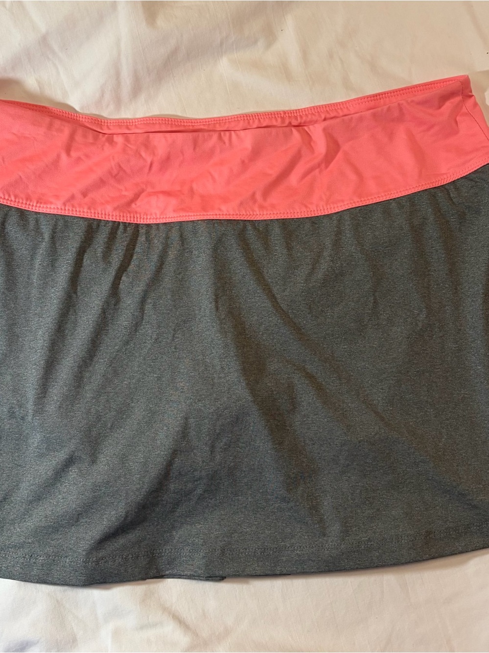 Fila Grey Skort with Peach Waistband